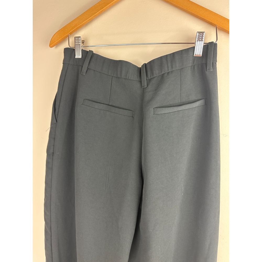 NEW Abercrombie & Fitch High Rise Pleated Ultra Wide Leg Trouser Black 28 6L - Picture 16 of 16